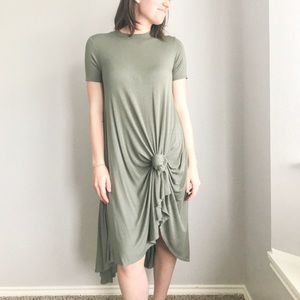ROOLEE Boutique Olive Midi Swing Dress